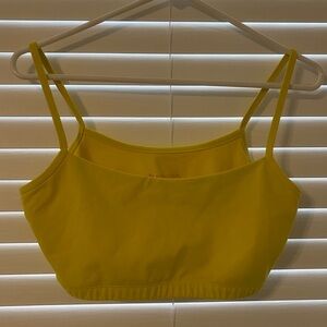 KiraGrace yellow sports bra top size L